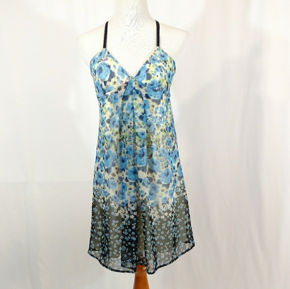 JOHNNY MARTIN FLORAL SLEEVELESS DRESS